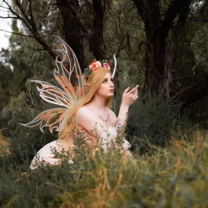 Mystical Fairy Wings Adult iridescent realistic costume cosplay