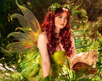 Adult Fairy wings nature leaf costume iridescent