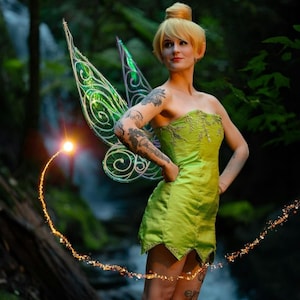 Pigge vingar Tingeling inspirerad älva cosplay kostym