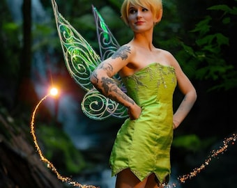 Ｄハロ　ティンカーベル　ペリウィンクル　風　コスプレ　ウィッグ　妖精　フェアリー ティンカーベルと輝く羽の秘密】 ＊.˚‧º