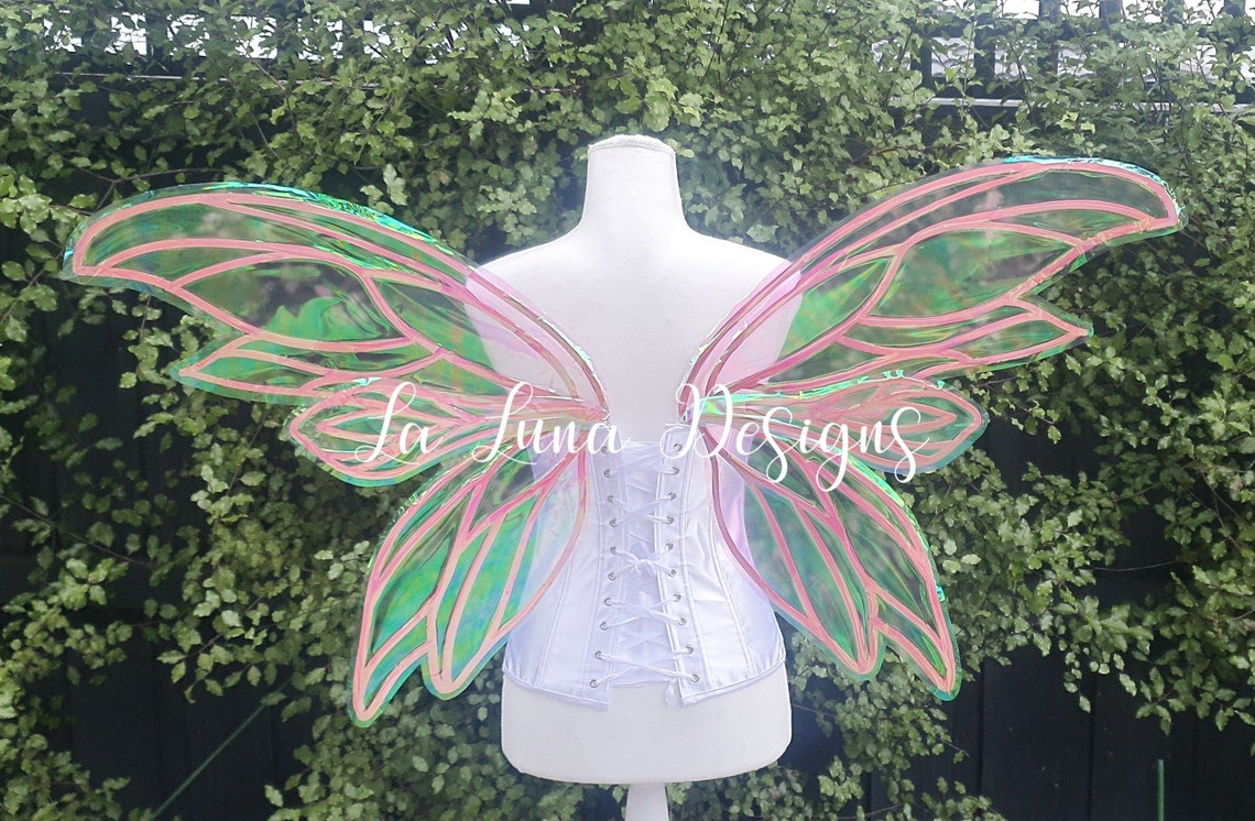 Fairy Wings Adult Iridescent Realistic costume Etsy — free download