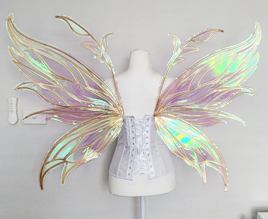 妖精の夢 大人向け リアルな虹色の妖精の羽 - Etsy 日本