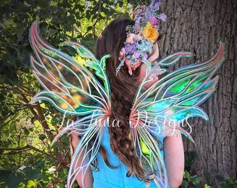Kids size fairy wings. Fairy Dreams. Iridescent fairy wings