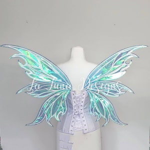 Fairy Wings Adult iridescent realistic costume Mystical