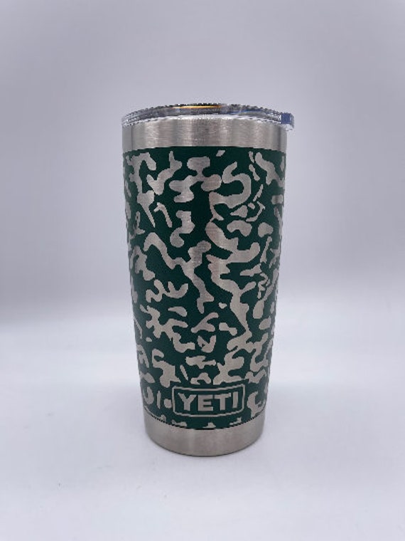 Custom Yeti 20oz Cup 360 Degree Engraved Camo Pattern Colors