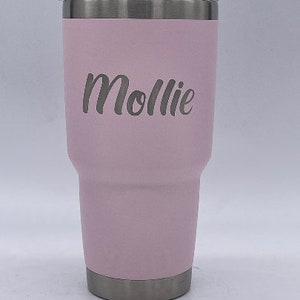 Yeti 30oz Cup - Laser engraved, your name and choose your font!