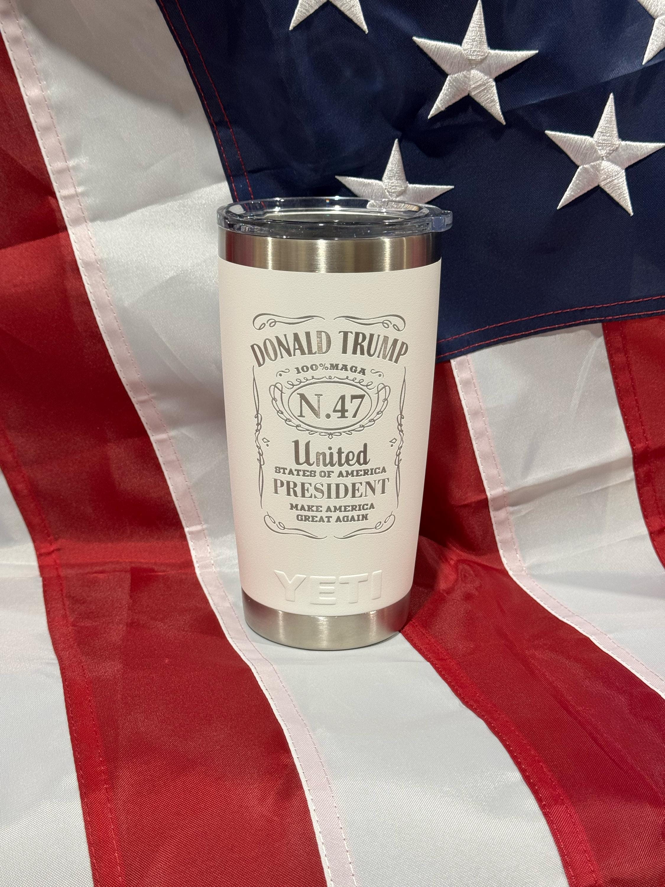 Red Wave - MAGA - American - Trump : 20oz Laser Engraved