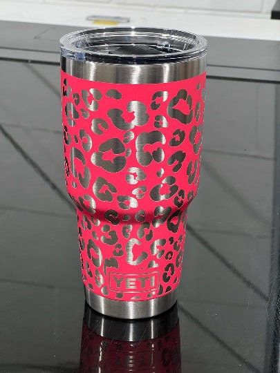 Rose gold tumbler with LV 3/4 - Loaiza Custom Creationz