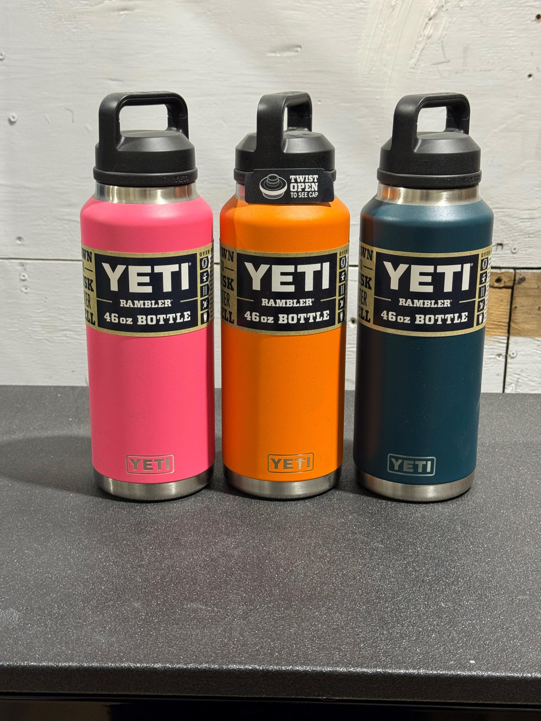 Yeti 46oz Chug Rambler Bottles - Limited Colors, Inventory Clean