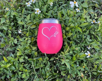 Custom Laser Engraved Yeti 10oz Wine Tumbler – Personalized Design