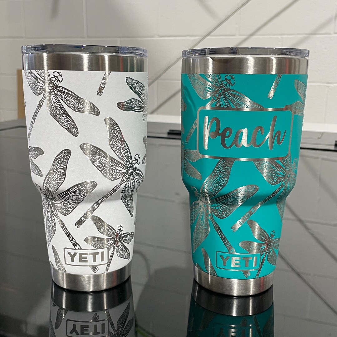 Yeti 30oz Cup - Dragonfly Pattern - 360 Design - You Choose Color