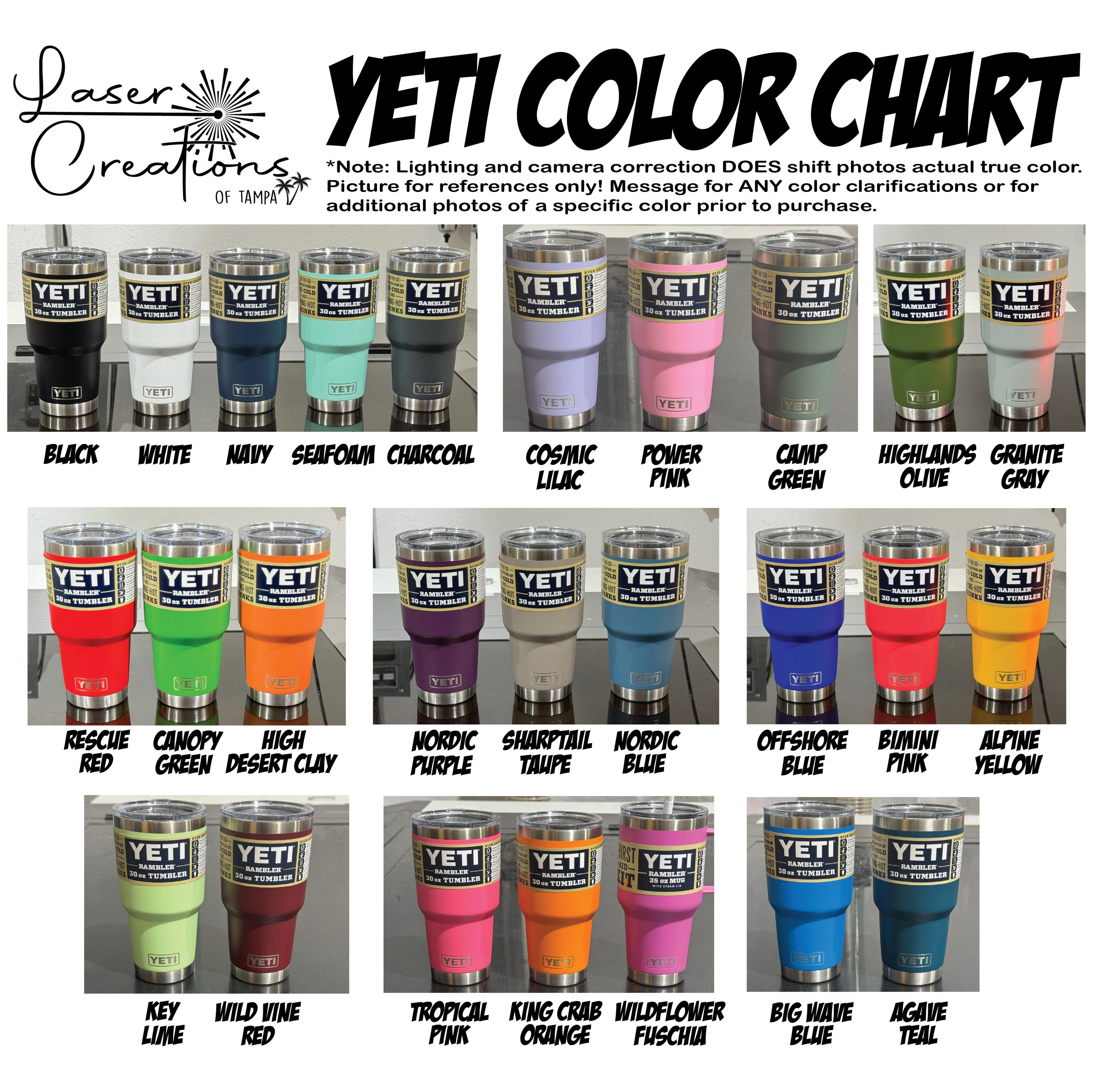 Custom Yeti 20oz Cup - 360 Degree Engraved Camo Pattern - Colors