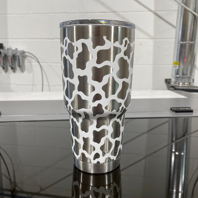 Yeti 30oz Cup - Cow Print Wrap - 360 Design - You choose color! zdjęcie 2