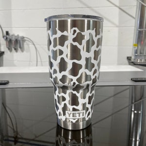 Yeti 30oz Cup - Cow Print Wrap - 360 Design - You choose color! zdjęcie 1