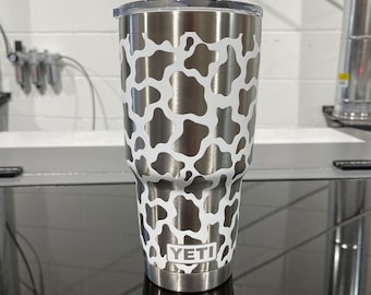 Yeti 30oz Cup - Cow Print Wrap - 360 Design - You choose color!