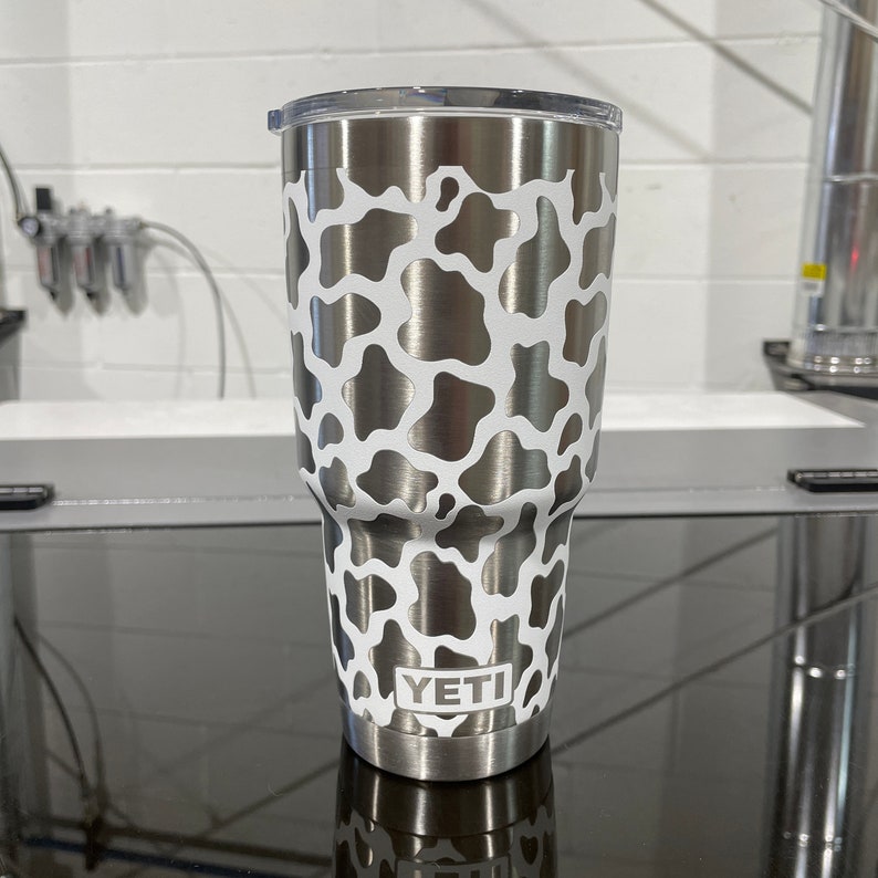 Yeti 30oz Cup - Cow Print Wrap - 360 Design - You choose color! zdjęcie 1