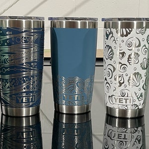 Beach Life Custom Engraved YETI Tumbler – Sunny Box