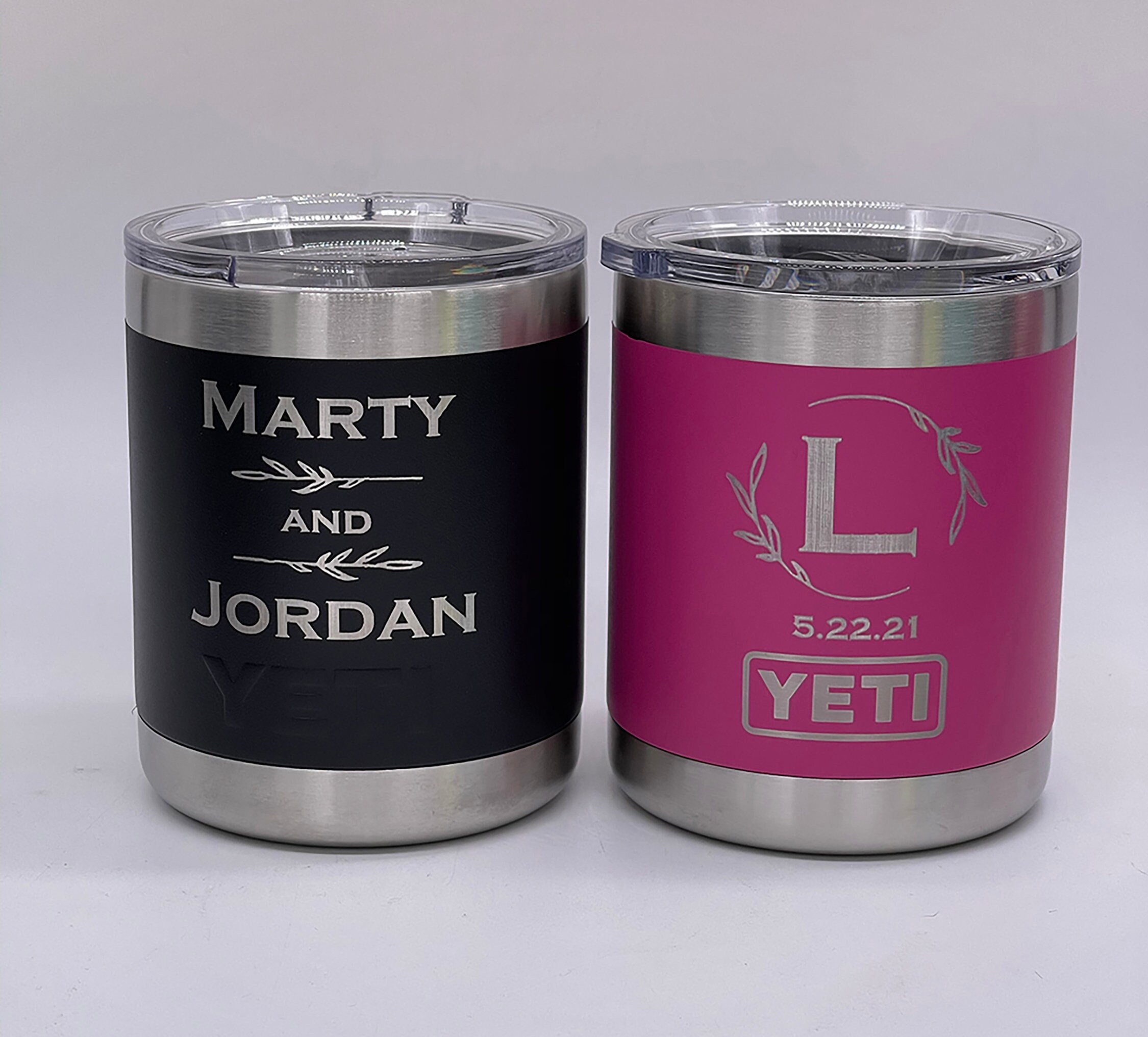Wedding Gift Yeti Wine Engraved Cup Prickly Pear Pink Etsy