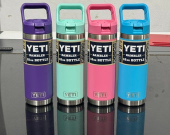 NEW Yeti Kids 18oz Bottle - Choose your engraving! Favorite Logo, just your name, Lots of colors