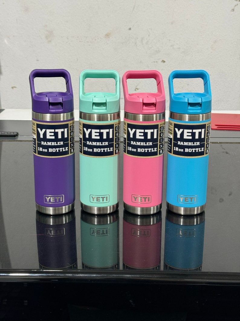 NEW Yeti Kids 18oz Bottle Choose your engraving Favorite Logo, just your name, Lots of colors image 1