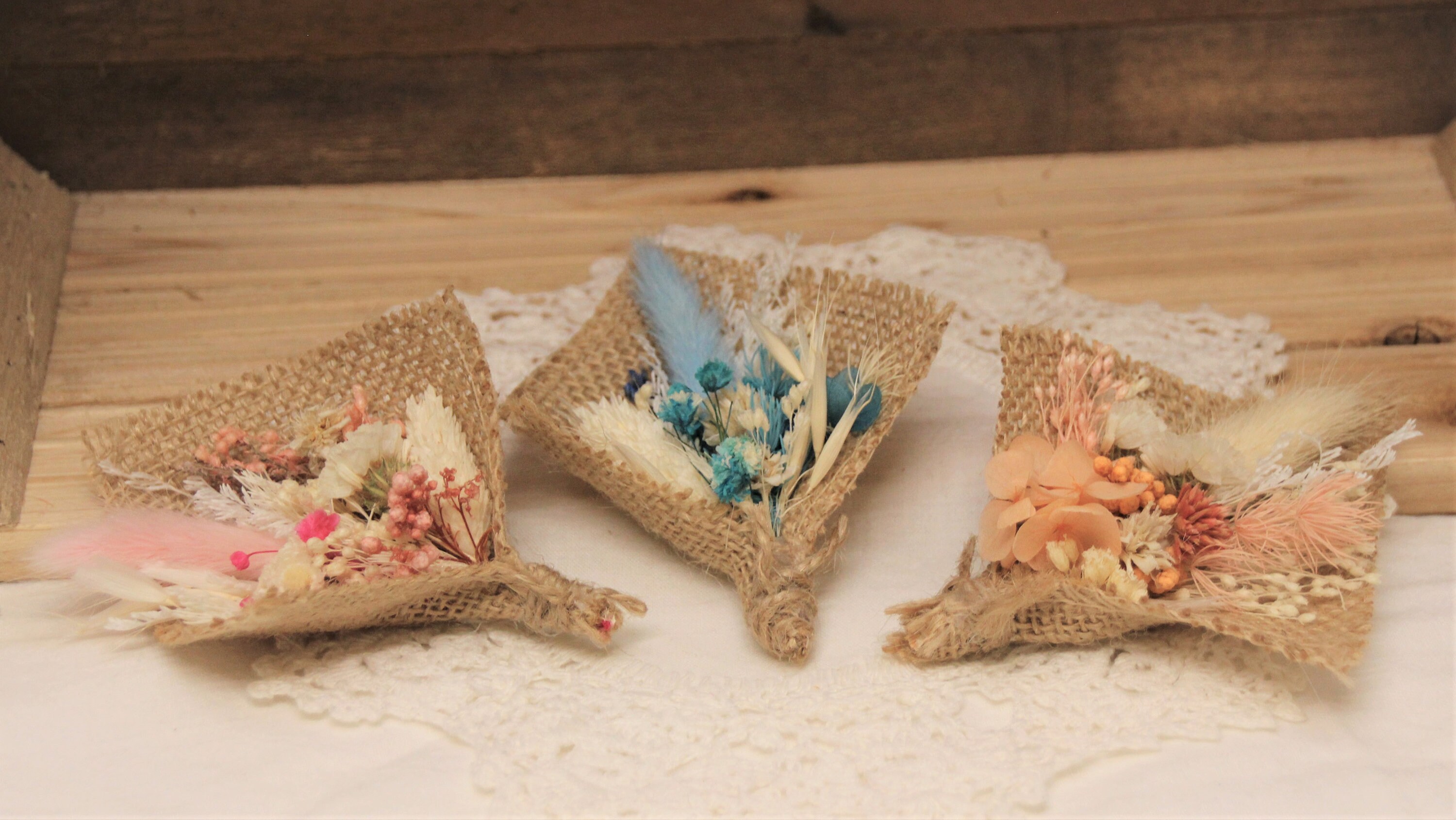 Petit Bouquet, Fleurs Séchées, Mini Bouquets, Magnet Tendance, Aimant Design Frigo, Déco Champêtre, 