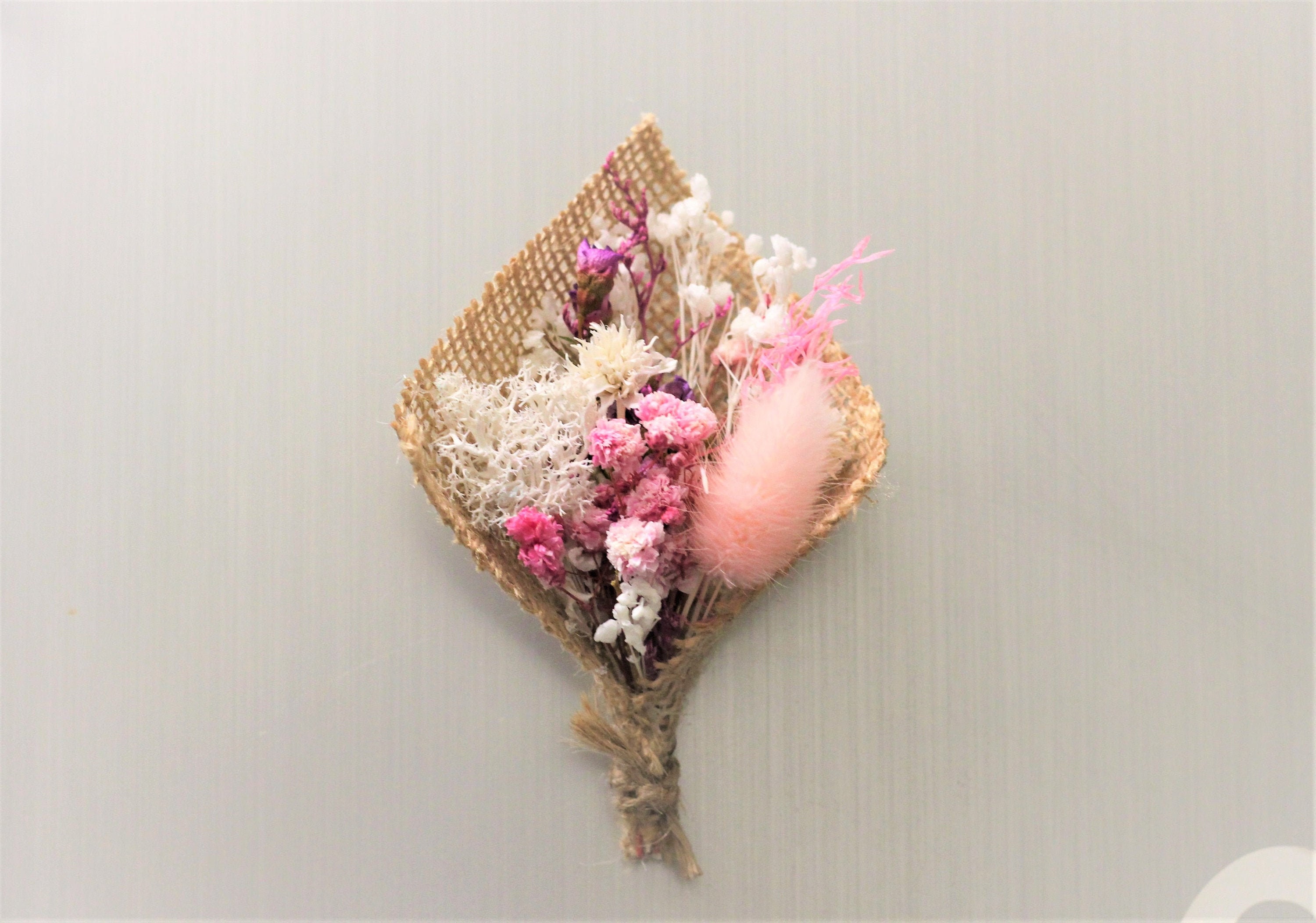 Mini Bouquet, Petit Bouquets Fleurs Séchées, Magnet Design, Aimant Frigo, Déco Champêtre, Boho