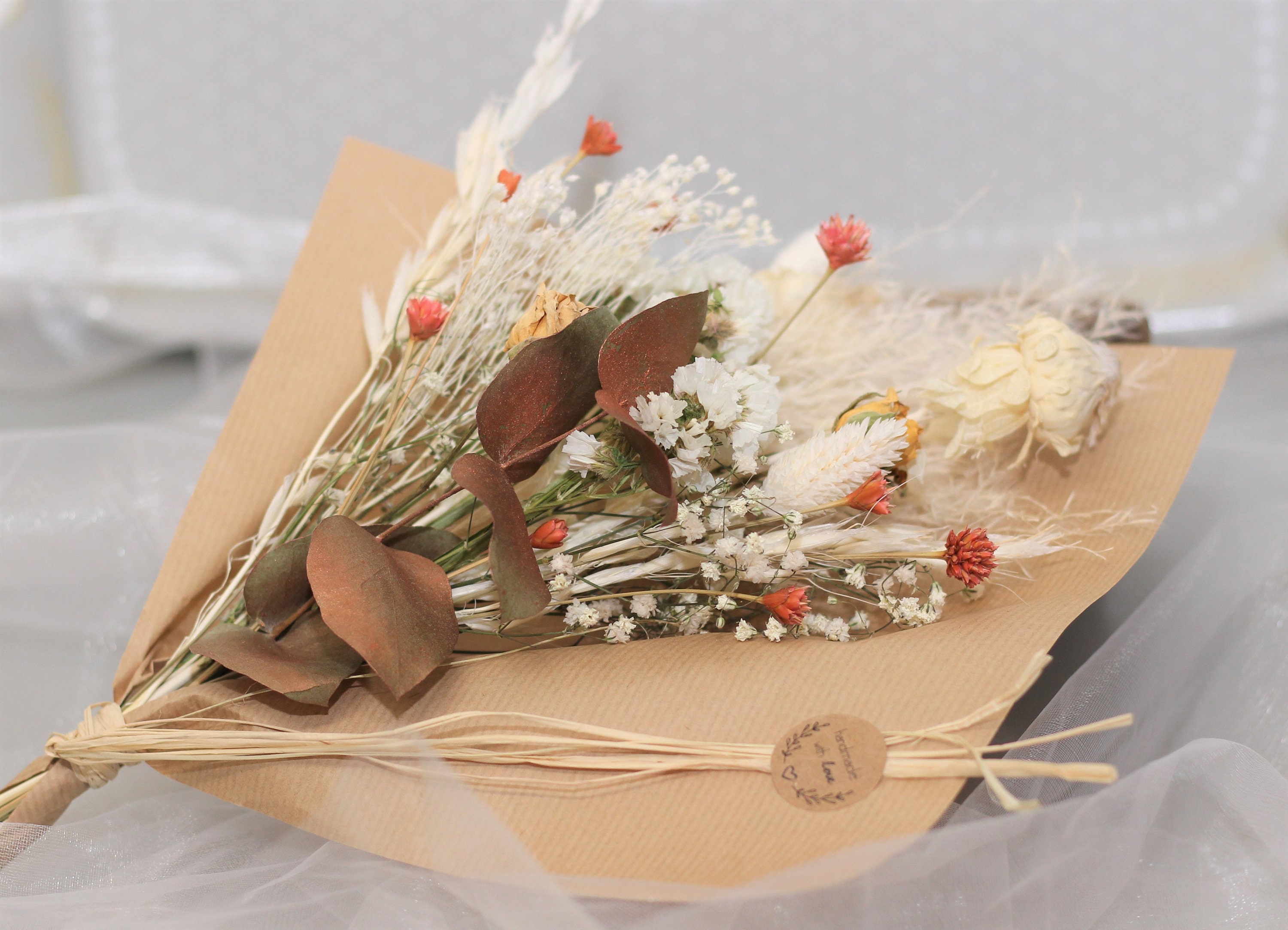 Bouquet Fleurs Séchées, Petit Bouquets, Composition Florale, Déco Maison, Mariage Champêtre, Boho