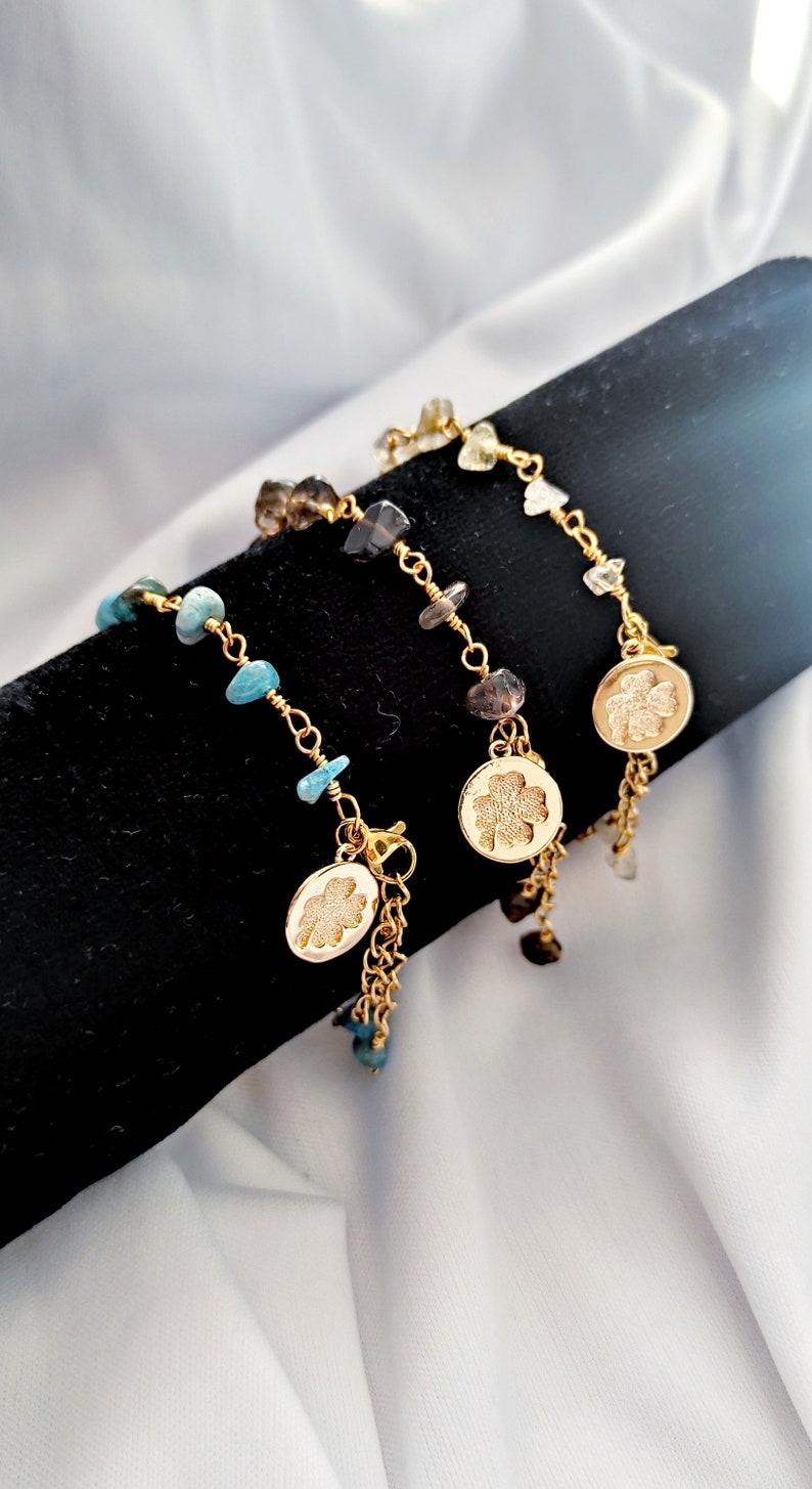 Gold Charm Crystal Bracelet, Crystal Bracelet for Women, Adjustable Bracelet, Anniversary Gift ,Gold Plated BraceletLong Lasting Color image 9