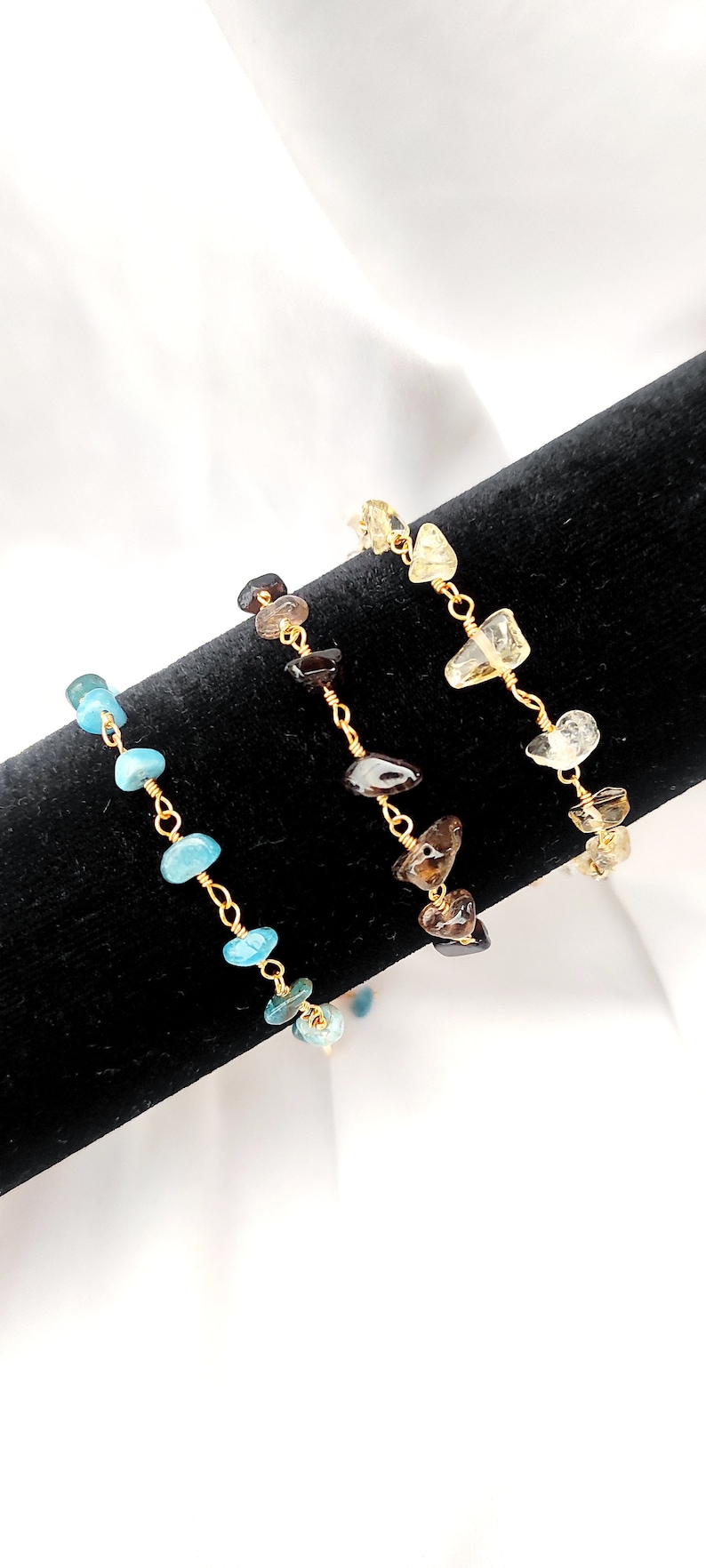 Gold Charm Crystal Bracelet, Crystal Bracelet for Women, Adjustable Bracelet, Anniversary Gift ,Gold Plated BraceletLong Lasting Color image 3