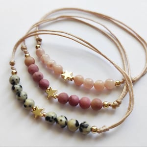 Kristallen choker, helende kristallen armband, verstelbare kralenarmband, vergulde armband, kristallen armband en ketting set, cadeau voor haar