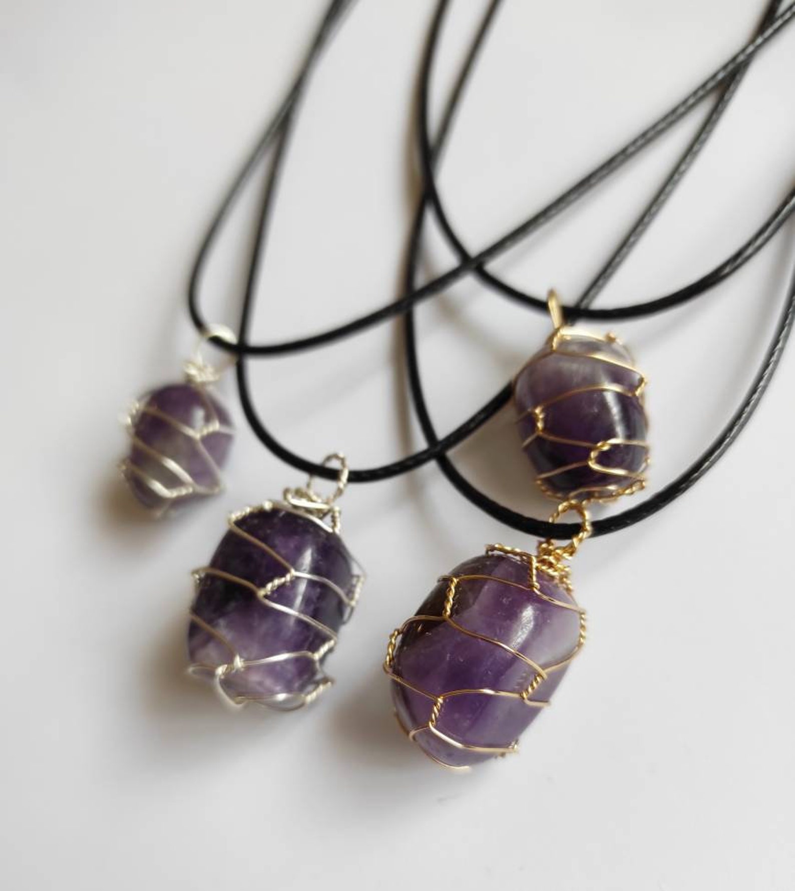 Crystal Necklaces for Women Healing Crystal Necklace Wire Etsy Australia