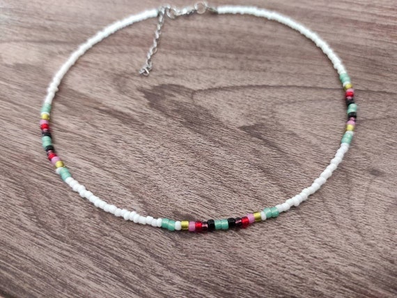 Serape beaded choker deals