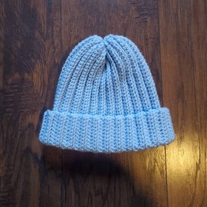 Ribbed Knit-Look Beanie