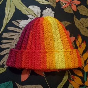 Ribbed Knit-Look Beanie