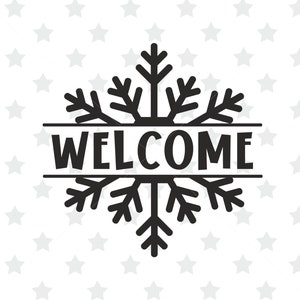Snowflake Svg, Flake Winter svg, Winter svg, Christmas Snowflake svg, Welcome svg, Digital Download, Christmas svg, Merry Christmas svg