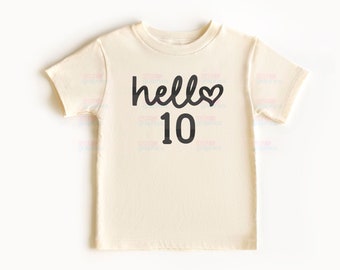 10th Birthday SVG, Hello 10 SVG, Birthday Girl svg, Birthday Svg, Birthday Squad, Birthday, Cricut, Silhouette Cut Files, Instant Download