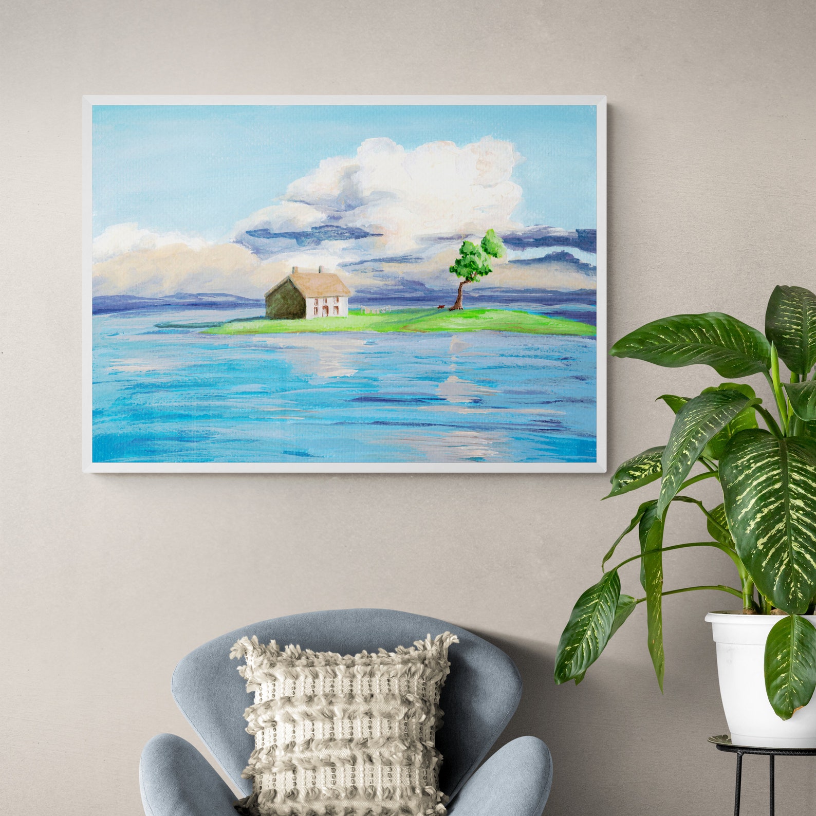 Spirited Away Inspired Island Art Print Studio Ghibli Fan Etsy