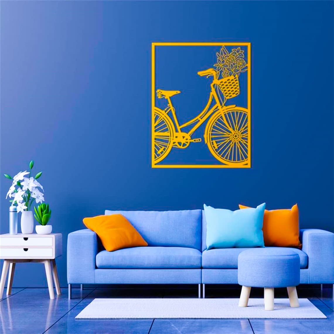 Bicycle Metal Wall Art Metal Wall Decor Cycling Gifts Etsy