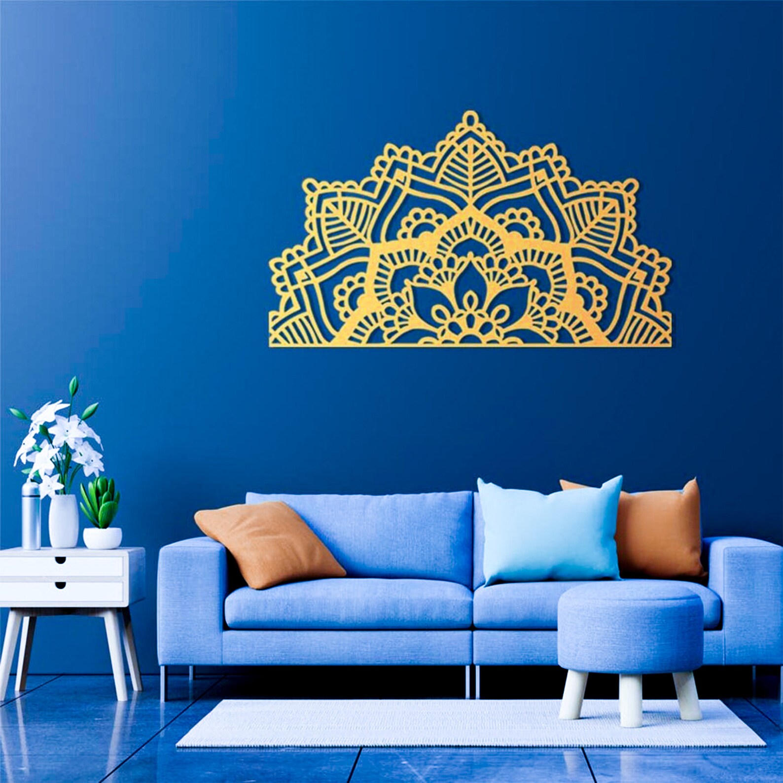 Mandala Metal Wall Decor Metal Wall Art Mandala Wall Art Etsy