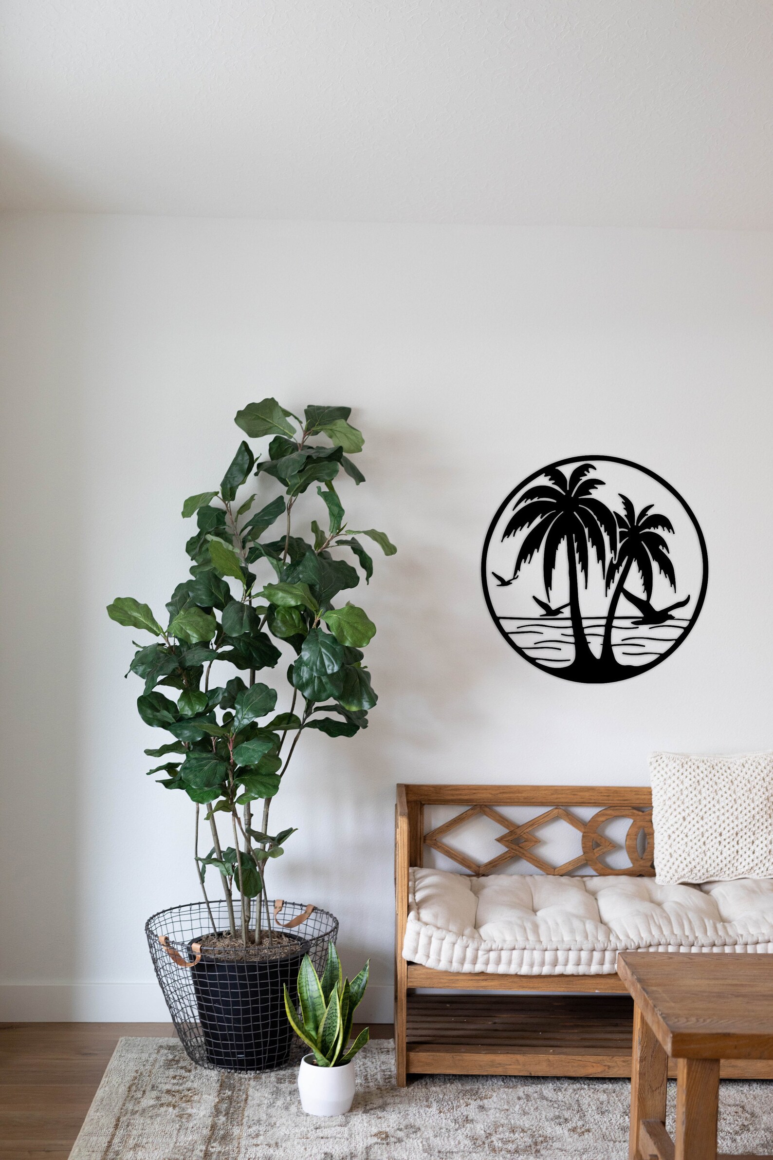 Palm Tree Metal Wall Decor Tree of Life Metal Wall Art Metal | Etsy