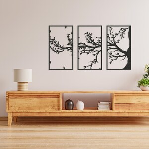Metal Wall Decor 3 Piece Metal Wall Art Tree of Life Wall - Etsy