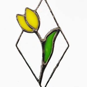 Yellow Tulip Suncatcher