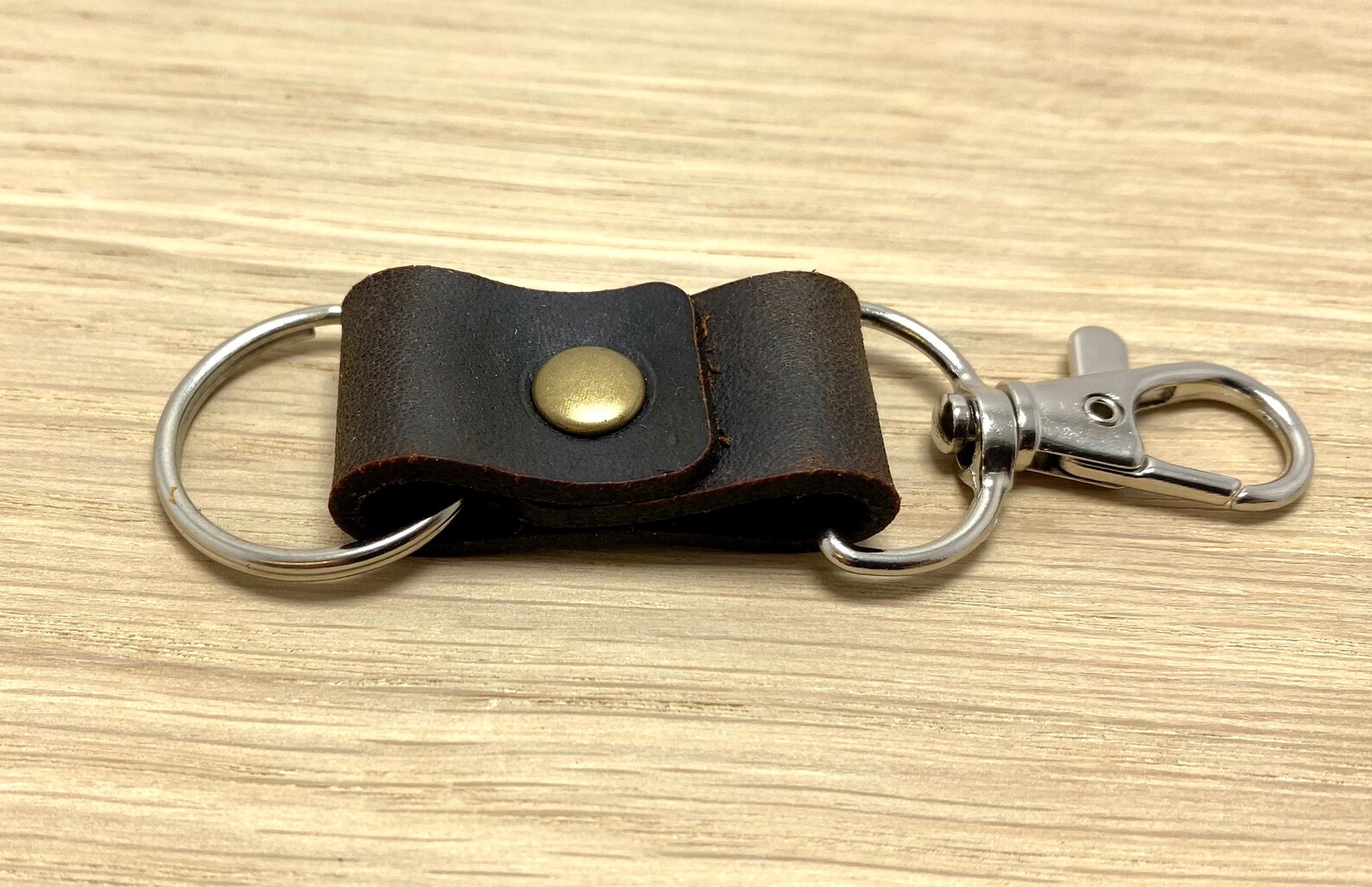 Mini Carabiner clip key ring snap hook key ring. leather | Etsy
