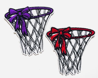 Basketball net patch - Embroidered Iron on patch