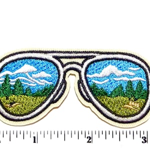 Sunglasses patch - Embroidered Iron on patch