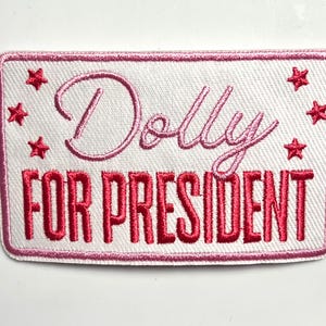 Dolly Embroidered iron on patch