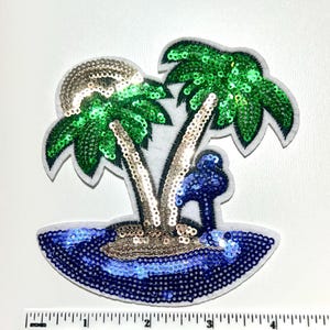 Palm Trees - Sequins Iron on patch