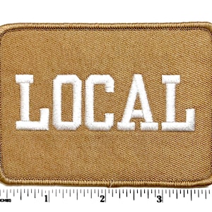 Local patch Embroidered DIY Patch - Iron-On Applique