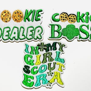 Girl Scout Cookie Embroidered Iron On Patches bild 1