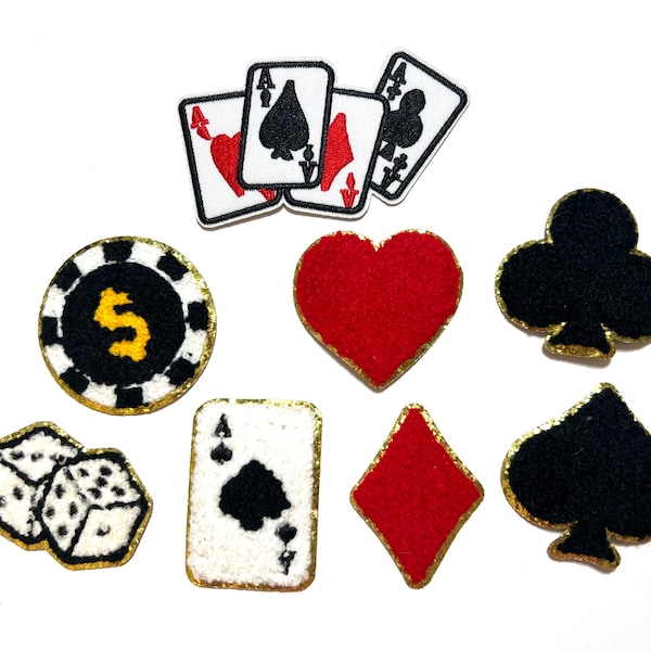 Parches de póquer - Bordados para planchar